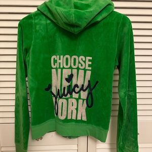 Juicy Couture velour track top zip-up